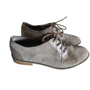 DOLCE VITA OXFORD SIZE 8 LEATHER LACE UP LIGHT TAN‎